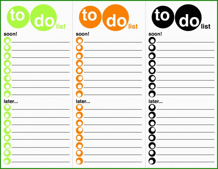 Word to Do Liste Abhaken Vorlage