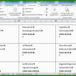 Word Vorlage 4 Etiketten