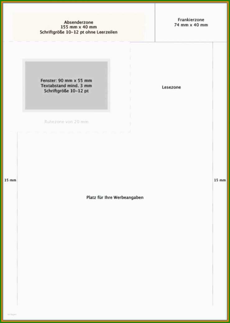 Word Vorlage A4 Brief Fenster