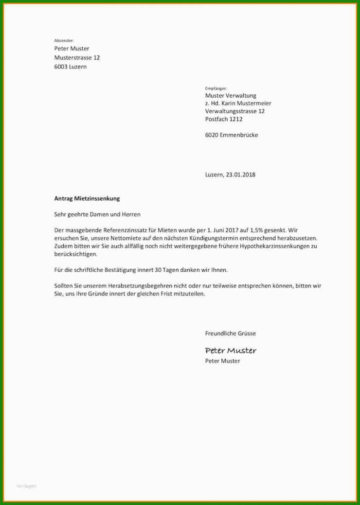 Word Vorlage Einfacher Brief