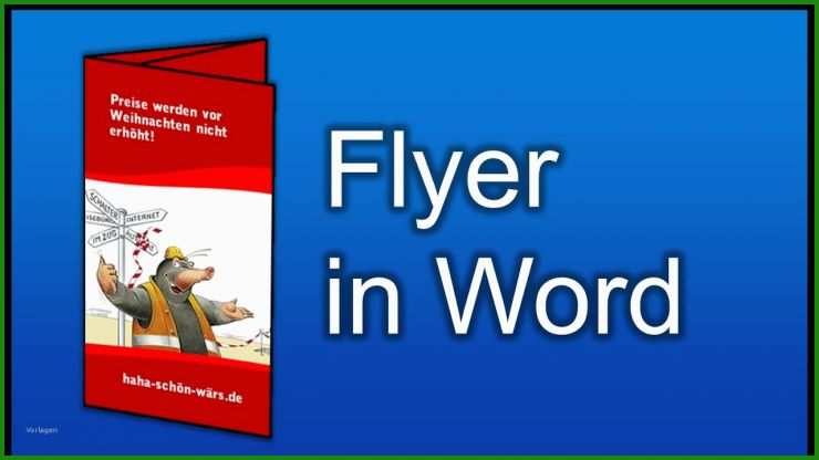 Word Vorlage Für Flyer