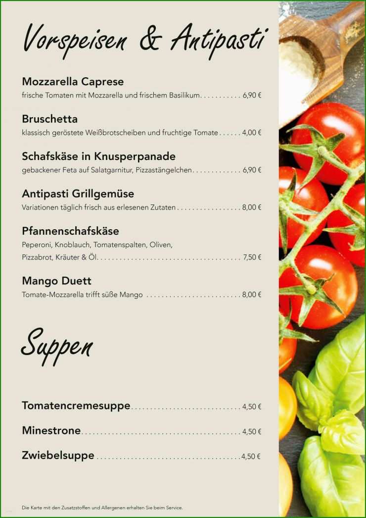 Word Vorlage Menükarte Vorlage