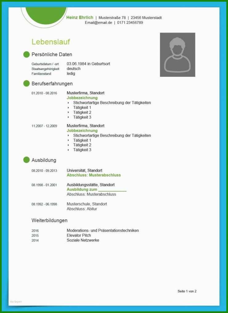 Word Vorlage Steckbrief Download