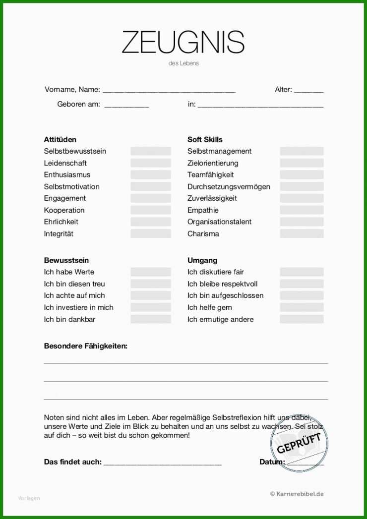 Zeugnis Für Praktikum Muster