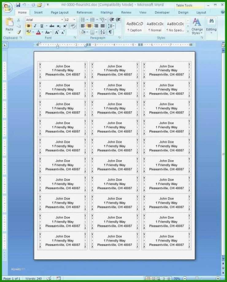 Zweckform Etiketten Excel Vorlage
